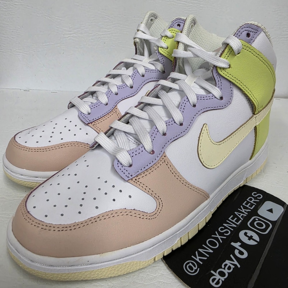 Nike Dunk High Cashmere Lemon Twist Sneaker DD1869-108 Women's Size 8.5